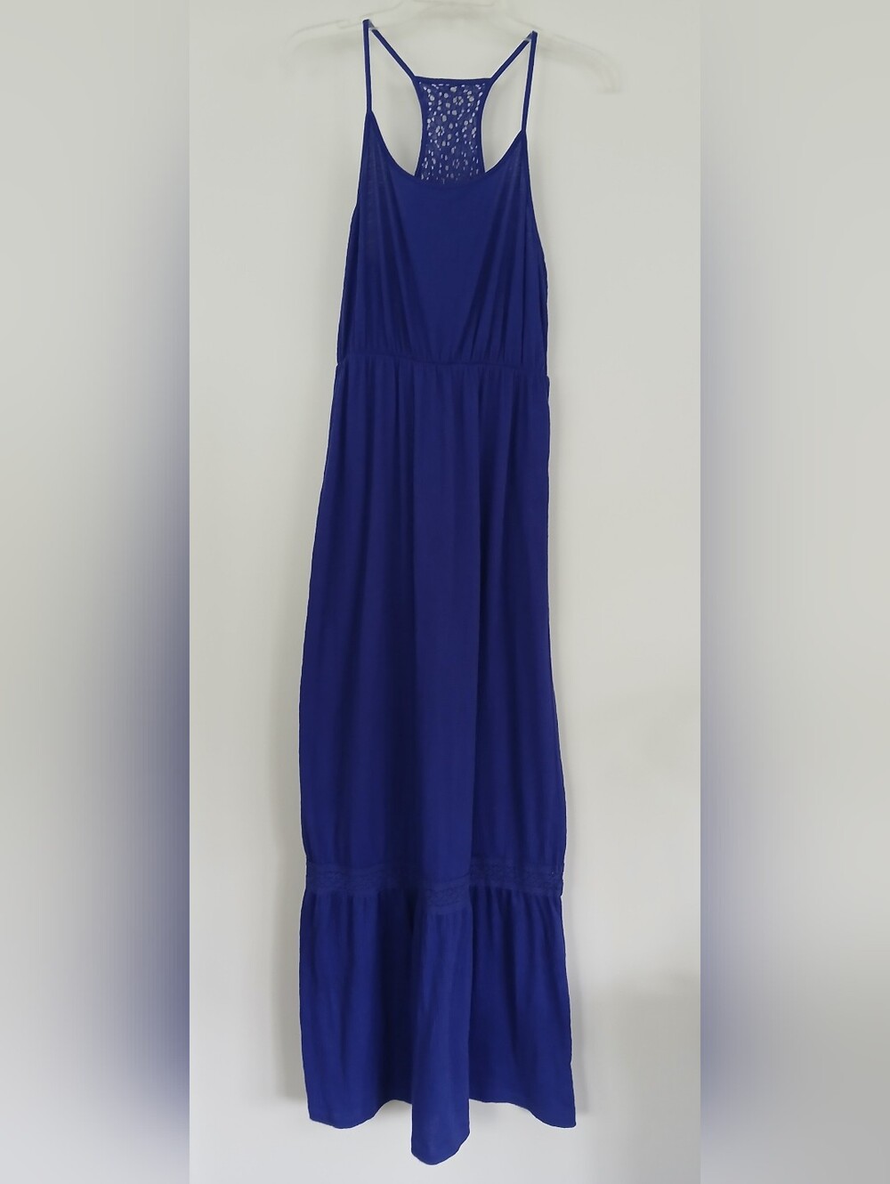 Mossimo Supply Co. Cobalt Blue Racerback Maxi Dress